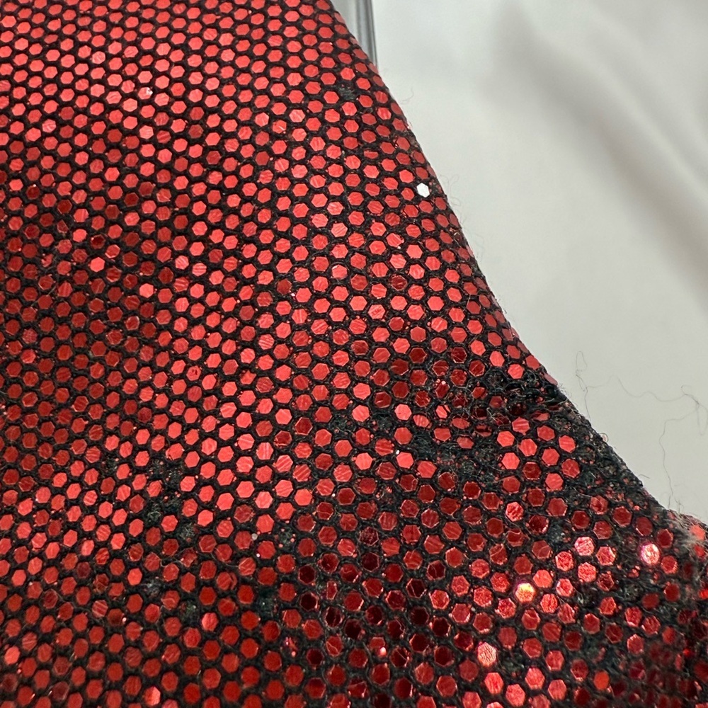 Express Ruby Red Beaded Snap Close Evening Bag Wi… - image 5